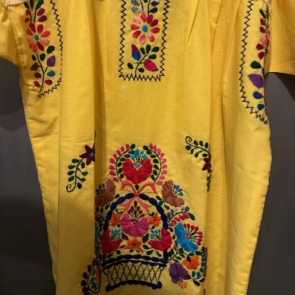 Embroidered Mexican / Pueblo Mini Tunic Dress - NWOT - Picture 9 of 16